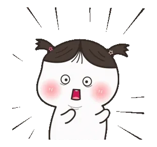 😱 3aef24d2 cartoon, scared, shocked, girl, cute, anime, expression telegram sticker