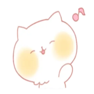 😊 1e1ba74d chat, kawaii, mignon, animal, autocollant, dessin animé, joyeux, chaton telegram sticker