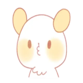 😙 baa40eec mignon, animal, hamster, kawaii telegram sticker