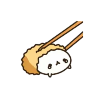 🍥 e01690df 寿司, 食べ物, 箸, かわいい, 漫画, 日本食 telegram sticker