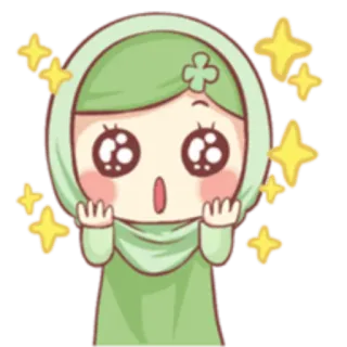 Muslim Girl 🧕🏻 ~ @Pixels_nft whatsapp stickers
