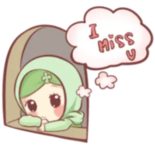 Muslim Girl 🧕🏻 ~ @Pixels_nft whatsapp stickers