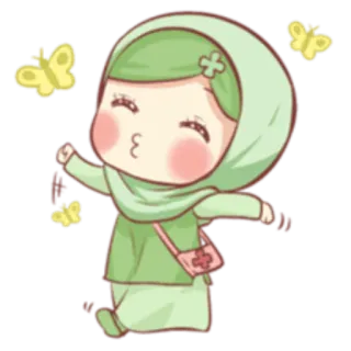 Muslim Girl 🧕🏻 ~ @Pixels_nft telegram stickers