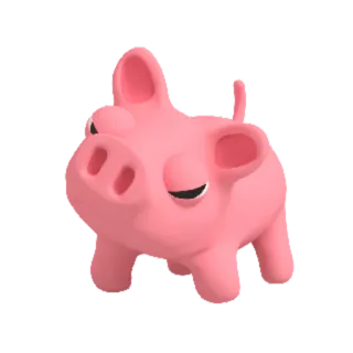 😠 dc42f9a4 pig, animal, cute, pink, farm telegram sticker