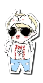 Cute Namjin FA 🍙 by @MindoOn_stickers telegram stickers