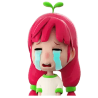 😭 7c0858cf cartoon, crying, sad, emotional, character, anime telegram sticker