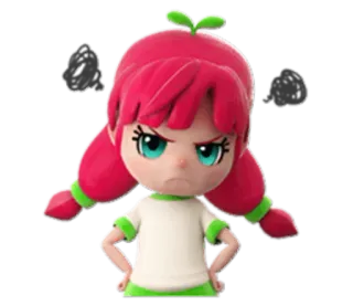 😠 51755034 cartoon, angry, frustrated, pout, annoyed, character telegram sticker