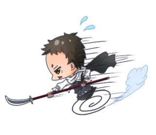 🏃 2a9ef2b0 动漫, 漫画, Q版, 戟, 角色, 卡通 telegram sticker