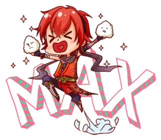 😆 8c4ac1cc MAX 动漫, Q版, 卡通, 漫画, 可爱 telegram sticker