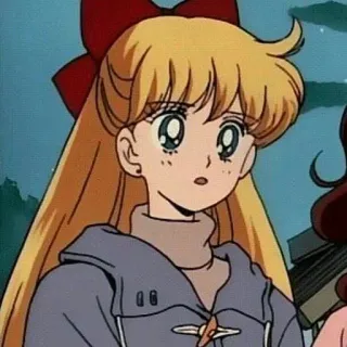 🍥 3ad06566 Sailor Venus Sailor Moon Animé, Fille, Dessin animé, Sailor Venus, Sailor Moon telegram sticker