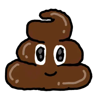 💩 d5d18548 pup, emoji, kartun, cokelat, lucu, budaya internet telegram sticker