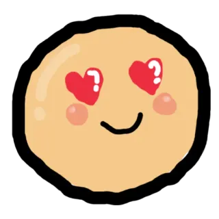 😍 fc69250b emoji, cinta, hati, imut, wajah, senyum telegram sticker