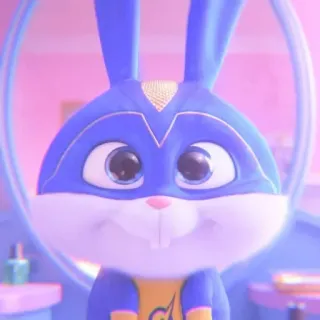 🐰 9466c77c Snowball The Secret Life of Pets cartoon, rabbit, animal, cute, pet, animated telegram sticker