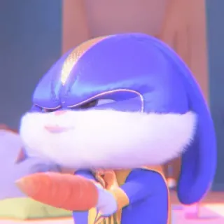 🐰 c61261ae Snowball The Secret Life of Pets bunny, rabbit, animal, pet, carrot, cute, cartoon telegram sticker