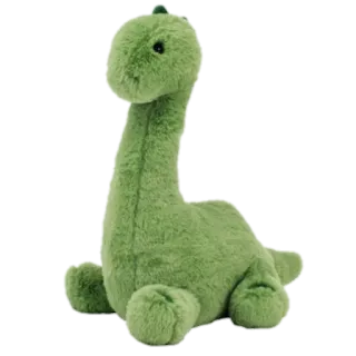 🦖 331307a0 dinozaur, pluszak, zabawka, zielony, brontozaur telegram sticker