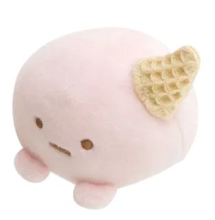 🐰 4d1219fd pluszak, kawaii, słodki, różowy, Sumikko Gurashi, jedzenie, zabawka telegram sticker