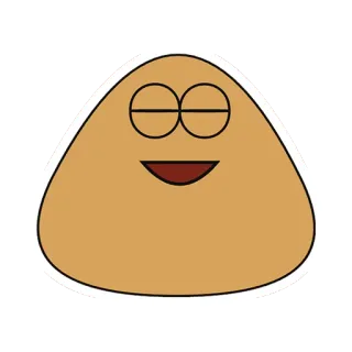 😄 addc698a Pou Pou, Spiel, Virtuelles Haustier, Casual Game telegram sticker