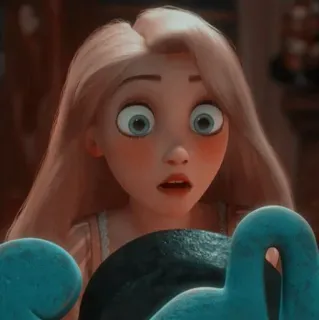 🌻 1381a1c7 Rapunzel Tangled 迪士尼, 公主, 卡通, 金发, 动画 telegram sticker