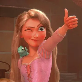 @demonichorn ’s rapunzel whatsapp stickers