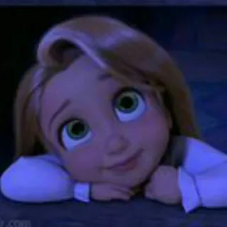 🌻 62d991d5 Rapunzel Tangled 迪士尼, 卡通, 公主, 可爱, 儿童 telegram sticker