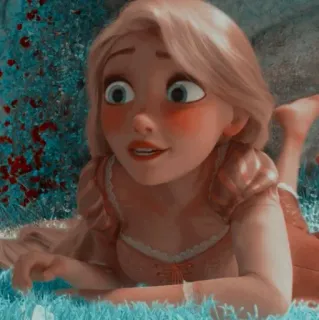 🌻 6b8f6b40 Rapunzel Tangled 迪士尼, 公主, 卡通, 动画, 电影 telegram sticker