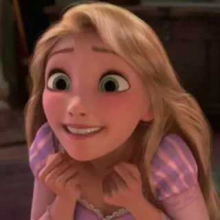 🌻 a757923e Rapunzel Tangled 迪士尼, 公主, 卡通, 动画, 金发 telegram sticker