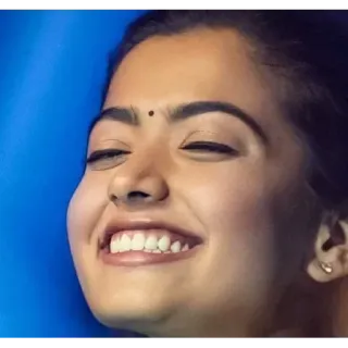 😁 7edb9f42 여자, 초상화, 미소, 인도인, 얼굴, 눈 감은 telegram sticker