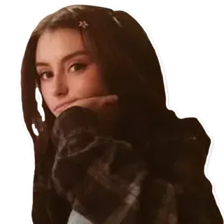 🙂 0e60c4a4 женщина, девушка, подросток, портрет, селфи, кэжуал, волосы telegram sticker