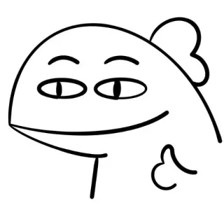 👍 09646972 물고기, 가운데 손가락, 모욕적인 제스처, 만화, 그림, 밈 telegram sticker