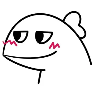 🥰 126bbd12 만화, 물고기, 캐릭터, 귀여운, 애니메이션, 드로잉 telegram sticker