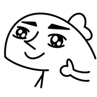 👍 2258adaf 만화, 캐릭터, 눈, 귀여운, 밈, 웃긴, 기발한 telegram sticker