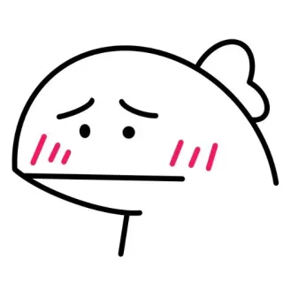 😞 572e938a 만화, 물고기, 단순한, 귀여운, 홍조 telegram sticker