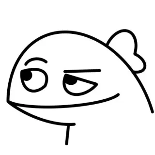 😎 e3639e03 물고기, 만화, 밈, 그림, 캐릭터, 일러스트 telegram sticker