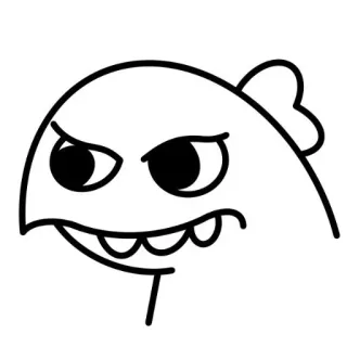 😀 fdc6b6b9 물고기, 만화, 화난, 웃긴, 귀여운 telegram sticker