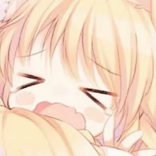 🐰 8848ddfd Аниме, Мультфильм, Грустный, Плачущий, Эмоциональный telegram sticker