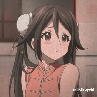 🐰 a61108f3 milkiiro|whi Аниме, Манга, Персонаж, Девушка, Иллюстрация telegram sticker