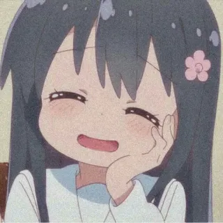 🐰 d40afb68 Аниме, Мультфильм, Милый, Девушка, Каваий, Улыбающийся telegram sticker