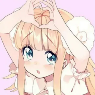 🐰 d86db047 Аниме, Каваий, Милый, Девушка, Сердце, Искусство, Манга telegram sticker