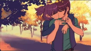 ❤️ 24fbab16 küssen, romantik, paar, liebe, cartoon, beziehung telegram sticker