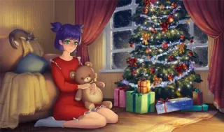 Cute Lena telegram stickers