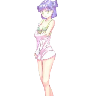 Cute Lena telegram stickers