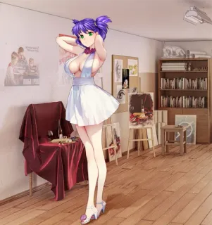 ❤️ 854f790a Anime, Frau, Cartoon, Mädchen, Kleid, Illustration telegram sticker