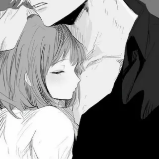 🗄️ 46d282fe Anime, Romans, Miłość, Para, Rysunek, Kreskówka, Intymny telegram sticker