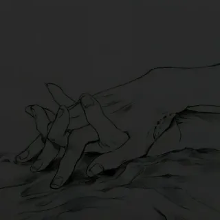 🧩 5555fd85 ręce, szkic, rysunek, para, miłość, intymność telegram sticker