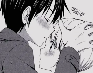 🦋 a4ad4fea чмок Anime, Manga, Romans, Pocałunek, Miłość, Kreskówka, Uczucie telegram sticker