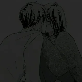 💌 aae1bed4 całowanie, miłość, romantyzm, lgbt, gej, para, uczucie, emocje telegram sticker