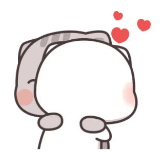 🥰 82641639 кот, милый, любовь, сердечки, животное telegram sticker