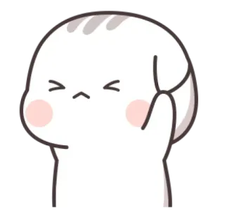 🍼 ce5286f4 中指, 冒犯, 手势, 卡通, 可爱, 白色 telegram sticker