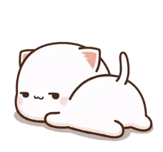 😒 6dfed25d Katze, süß, schläfrig, Tier, Aufkleber telegram sticker