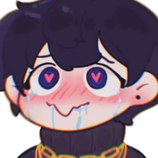 🗡 8cec5a79 anime, chibi, cute, crying, hearts, embarrassed whatsapp sticker